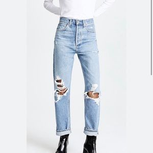 Agolde 90’s mid rise loose fit jeans.